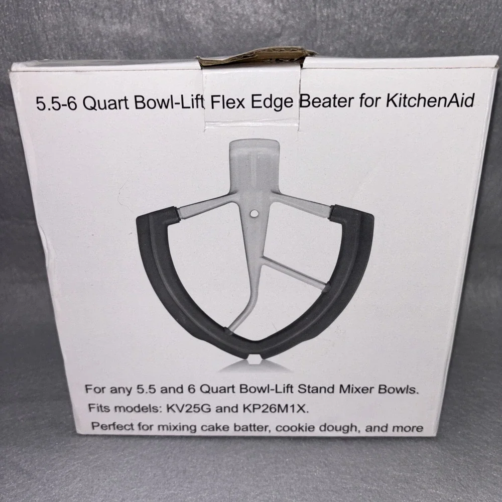 Kitoart Flex Edge Beater For KitchenAid 5.5-6 Quart Lift Stand Mixer New In Box